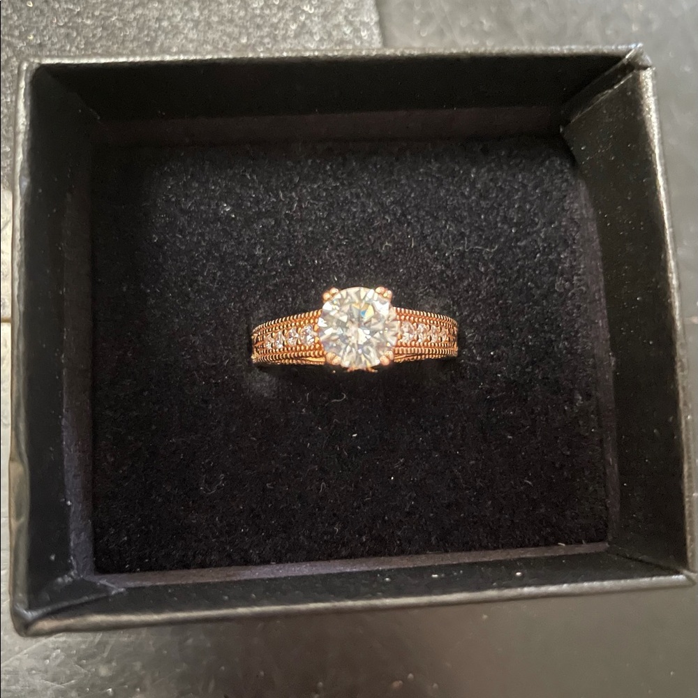 Technibond Rose Gold Engagement Ring
